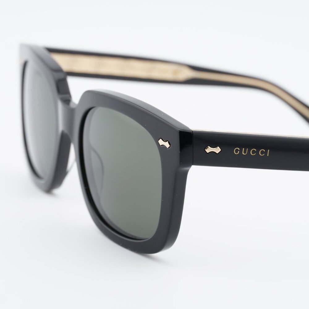 Gucci GG0912S 001 Sunglasses Black Square Frame, Grey Lenses - Picture 9 of 12